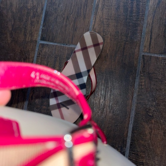 Burberry Sandals Women Size 41 Red US size 10.5 - Picture 4 of 12